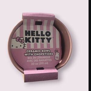 Hello Kitty Pink Ceramic Bowl Wirhout Chapsticks